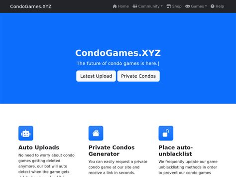 Here at legion we believe automatic is the way to go providing easy <b>condo</b> uploading support just by using a command. . Condo game generator